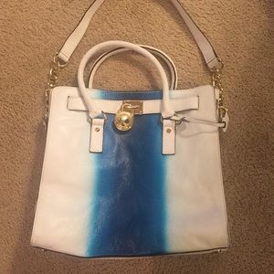Michael Kors Blue Ombré Tote Handbag